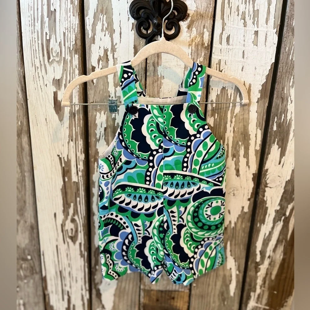 Kelly’s Kids boys short all size 2 paisley blue/ green